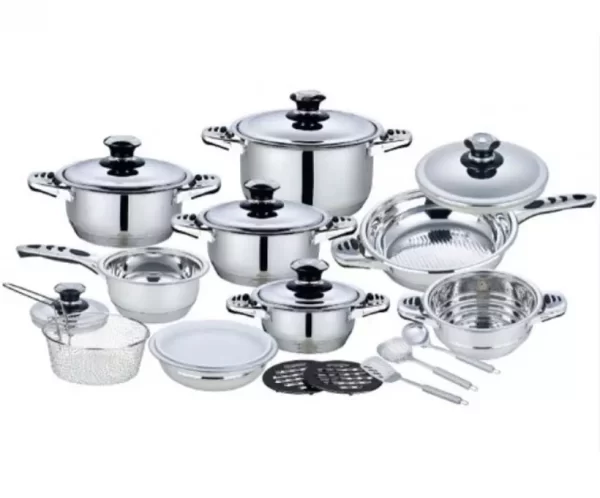 Pot supplier cookware sets for glass top stoves 21pcs